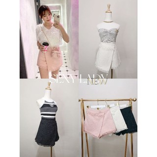 黑L現貨🎀SEXY LADY🎀小香流蘇編織短褲褲裙✨