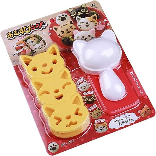 日本 Arnest 可愛貓咪飯糰模型 可愛喵喵 飯糰壓模 創意便當 日本飯糰模具 咖喱飯 裝飯容器 可愛便當DIY模具