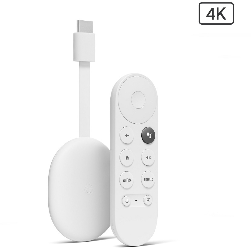 Google Chromecast(支援Google TV,4K) 電視棒 [台灣公司貨/全新未拆封]