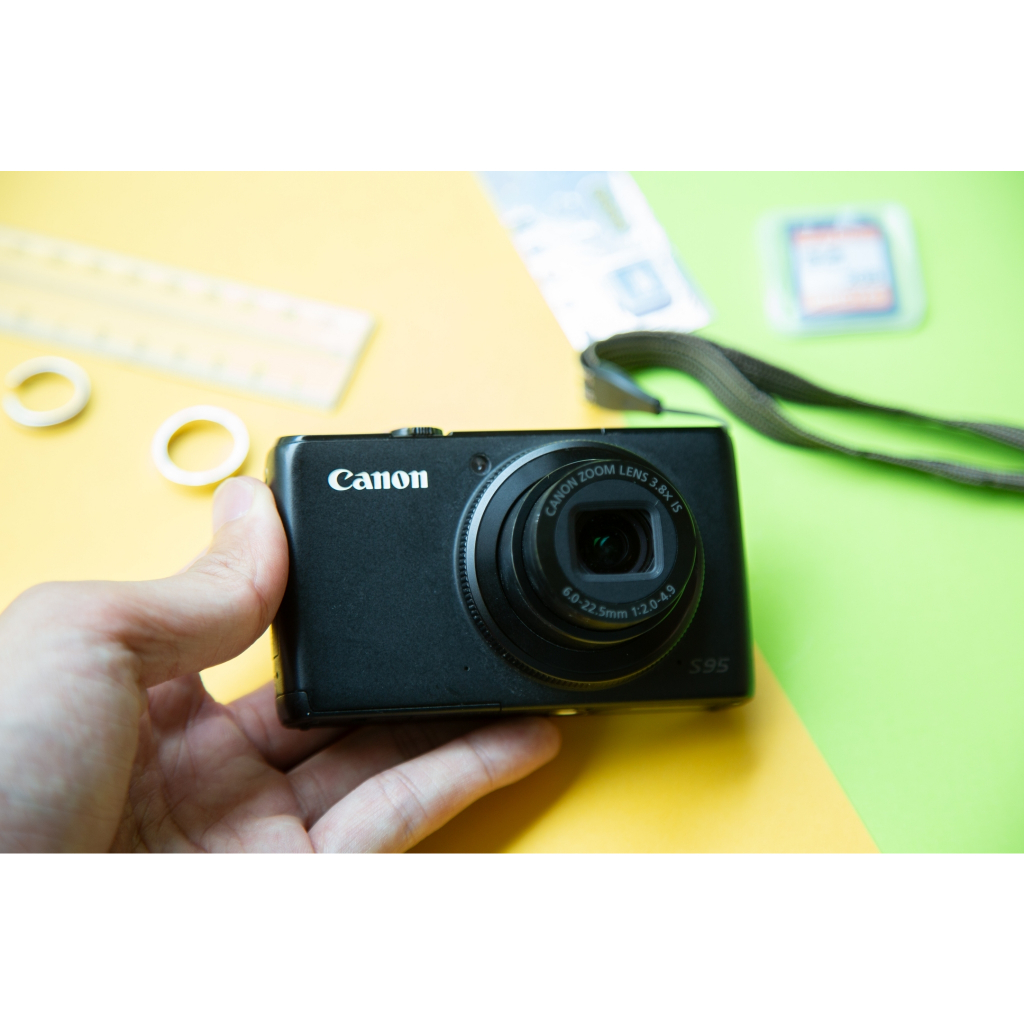 [📷DADDAO📷] 佳能 Canon PowershotS95 CCD復古相機 大光圈  模型魚眼懷舊 2010年 黑