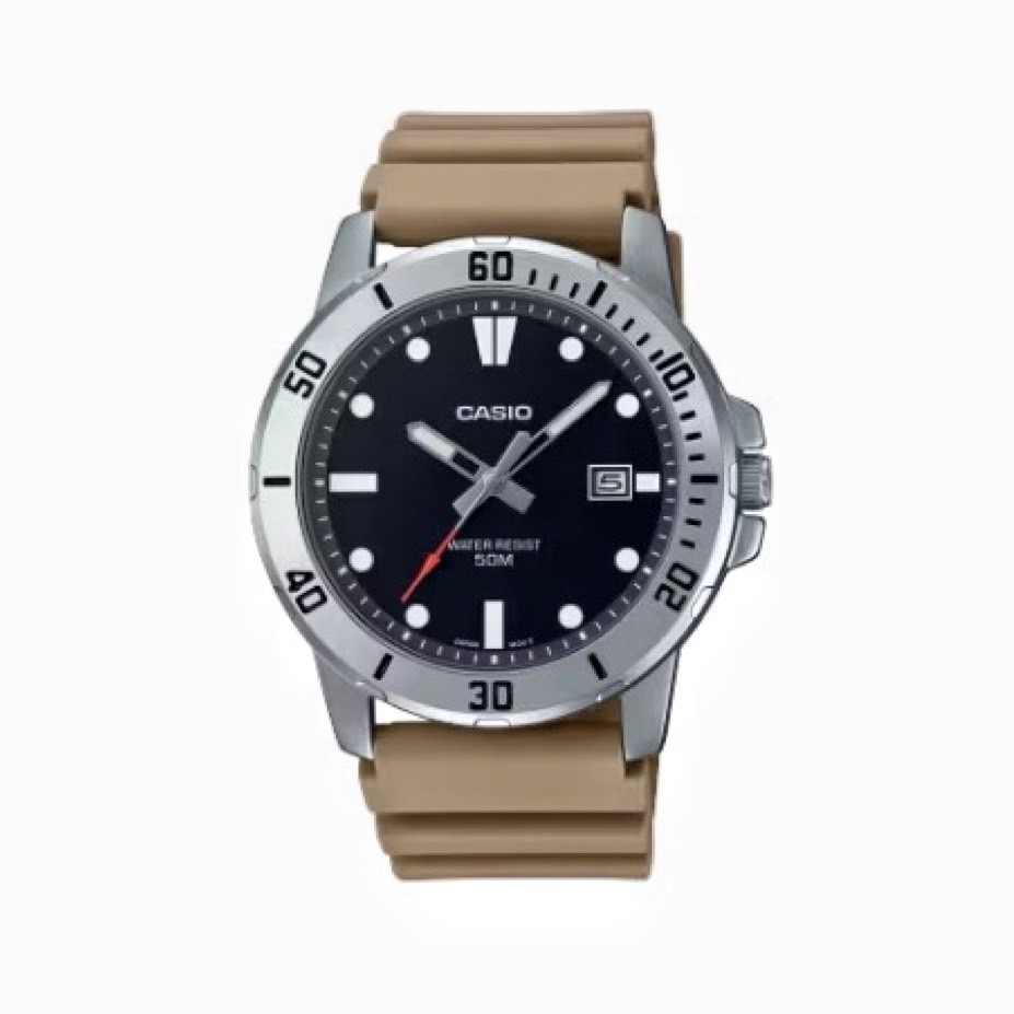 【CASIO 卡西歐】標準休閒風腕錶 MTP-VD01-5E 45mm 現代鐘錶