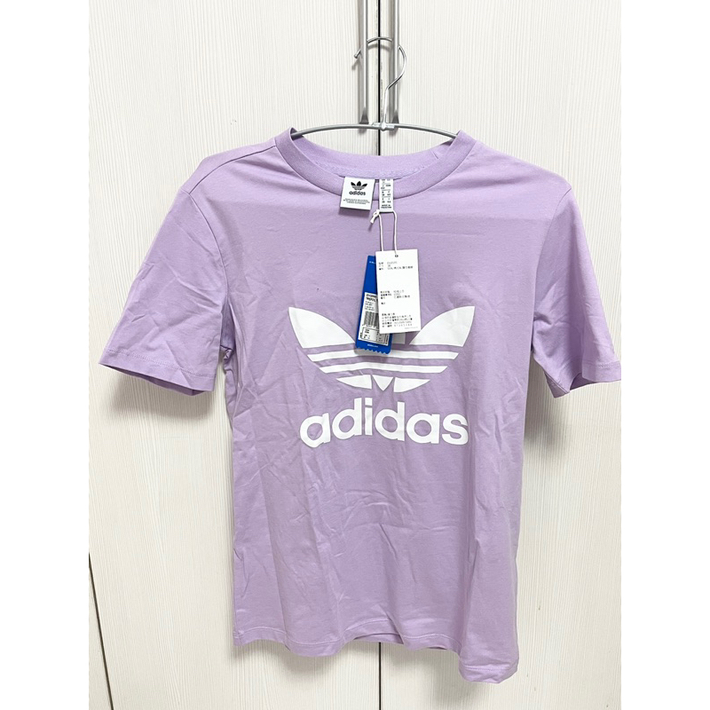 《全新》愛迪達 Adidas 粉紫色 t-shirt