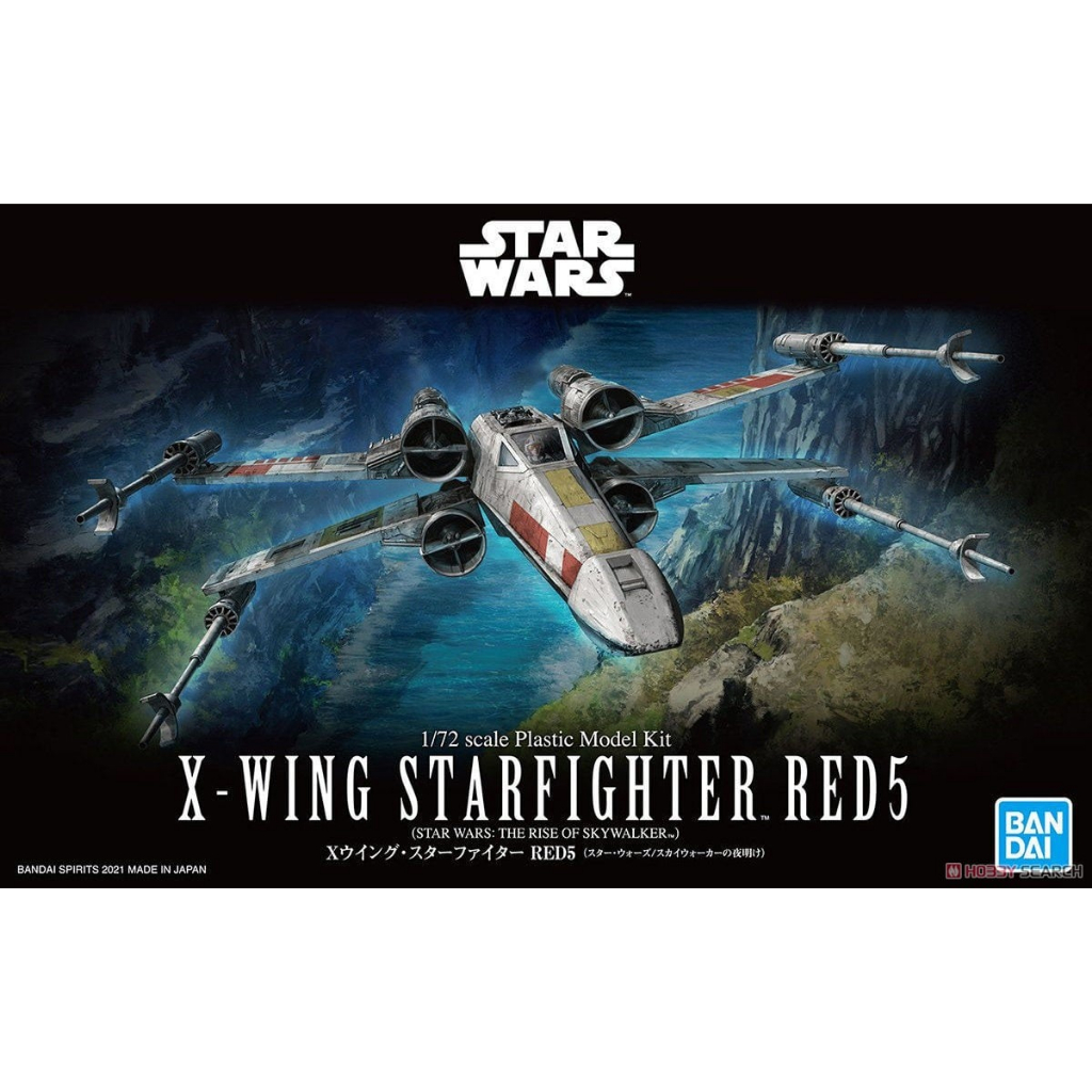 老夆玩具【現貨】BANDAI 萬代 星際大戰：天行者的崛起 1/72 X翼星式戰機 紅色五號 組裝模型