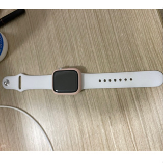 二手 9成新 蘋果手錶 Apple Watch Series 8 (GPS) 白色運動錶帶41mm含粉色保護殼