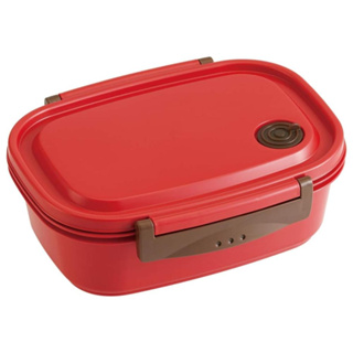 食器堂︱日本製 便當盒 紅色 素色 超輕量 樂扣 塑膠便當盒 496356