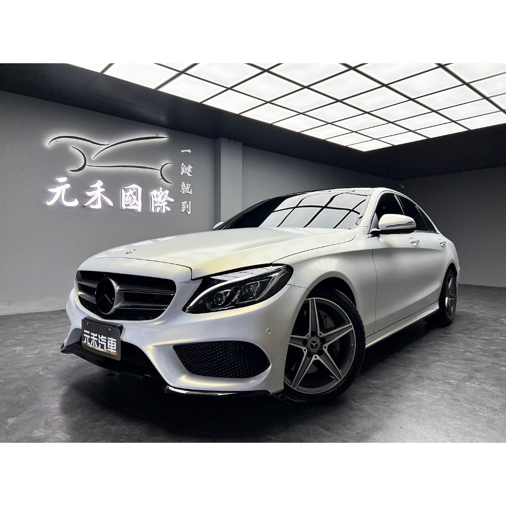 【阿龍中古車 二手車 元禾國際 新北最大車庫】🔥2014 W205 C250 AMG 消光白/雙魚眼/氣氛燈/跑少🔥68