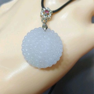 玉貴人…天然圓滿淡雅紫翡翠玉墜項鍊，賠售