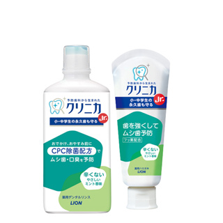 日本獅王固齒佳酵素兒童牙膏(6歲以上)60g/漱口水(6歲以上)450ml