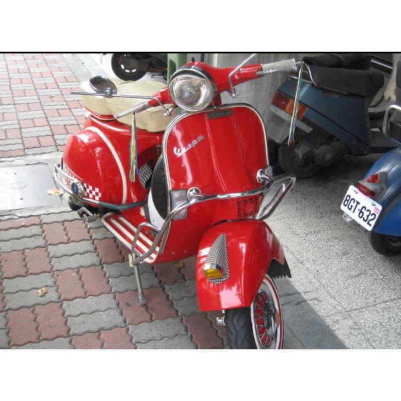 旭東偉士牌零件店…Vespa  偉士牌 老車 鴨母 S  SV  PX  PE  白鐵 前面板保桿