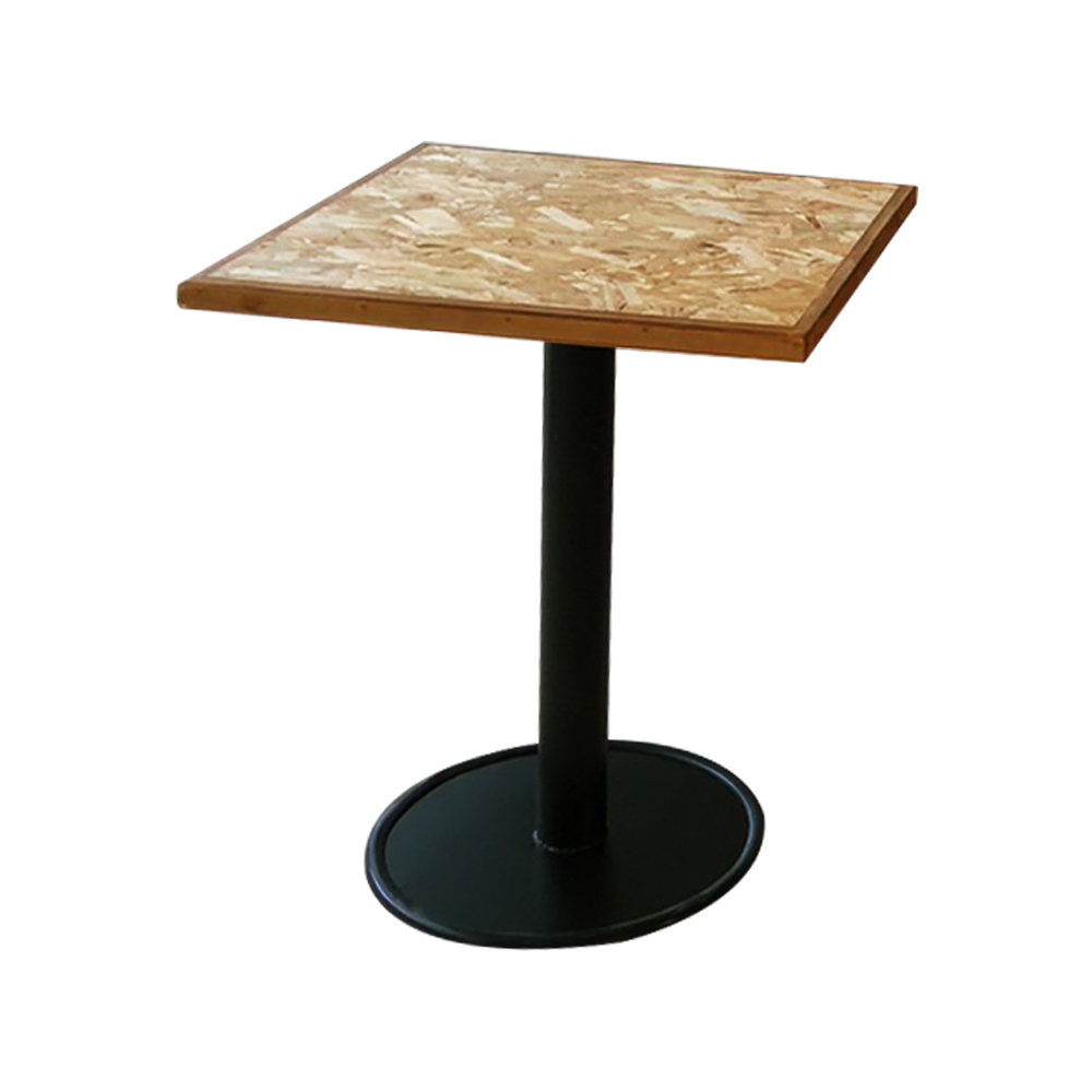 OSB板 圓柱腳 圓盤 腳桌 方桌 餐桌 洽談桌 商空桌 CU105