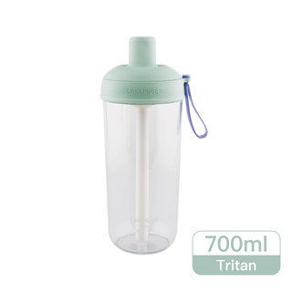 樂扣嚼對搖搖吸管杯700ml-薄荷綠1PC個【家樂福】