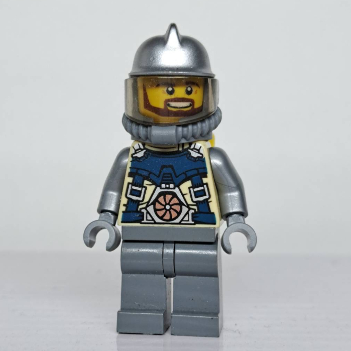 &lt;樂高人偶小舖&gt;正版樂高 LEGO 自選人偶 A40 太空人 探險者 不挑臉 金屬銀頭盔 單隻價格