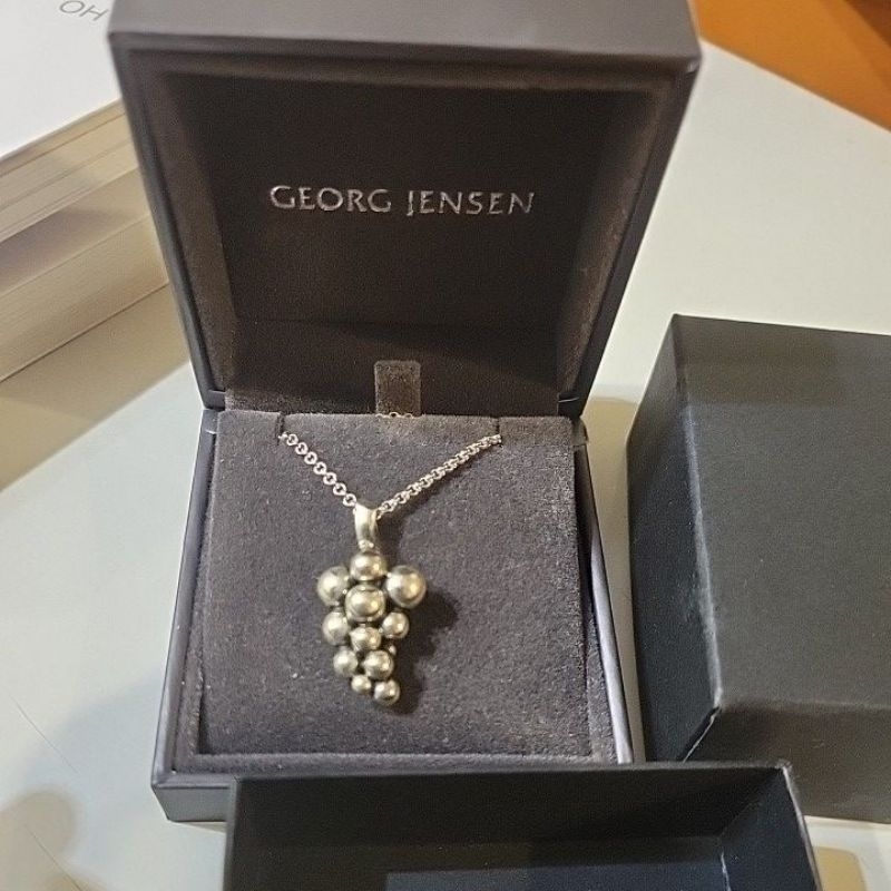 GEORG JENSEN 葡萄石項鍊二手全新