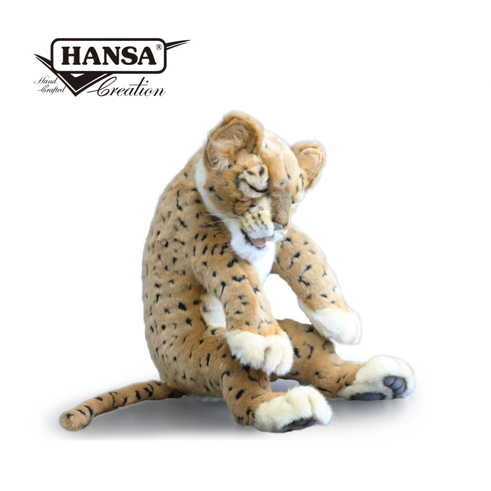 Hansa 4681-沉睡的花豹寶寶40公分