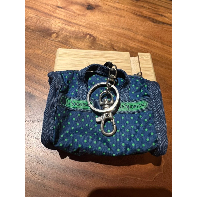 Lesportsac旅行袋造型鑰匙圈&amp;收納小包包