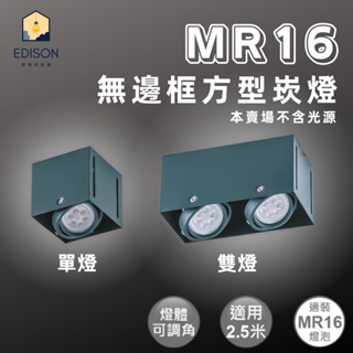 DanceLight舞光 無邊框 MR16 方型崁燈 崁燈 單燈 雙燈 設計師愛用 可調角度