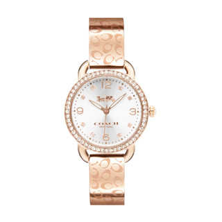 COACH | C字LOGO錶帶造型設計腕錶/女錶 - 玫瑰金14502355