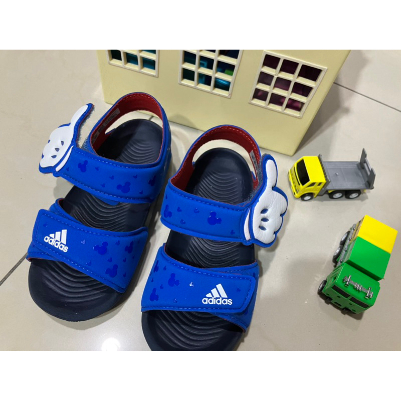 二手Adidas 兒童涼鞋 米奇 童鞋 size：8K 15cm