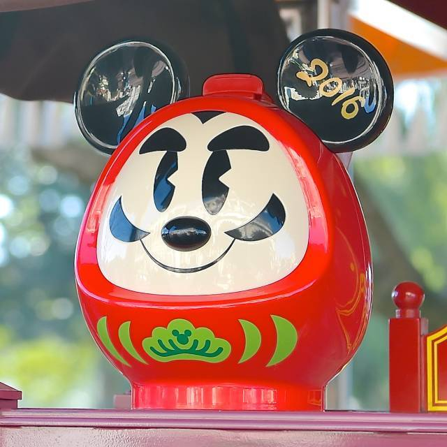 東京迪士尼樂園~2016新年達摩米奇爆米花桶
