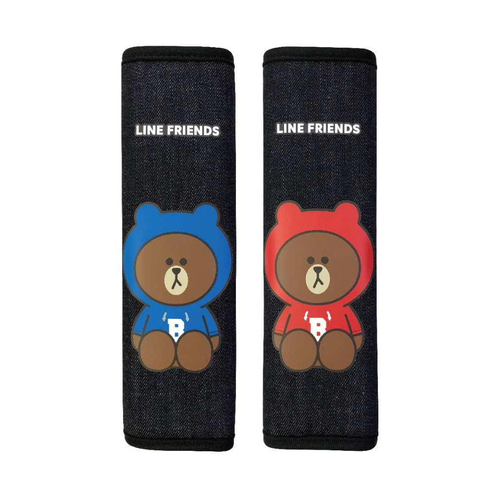 LINE FRIENDS LN-19001 熊大帽T 安全帶護套組(2入)【真便宜】