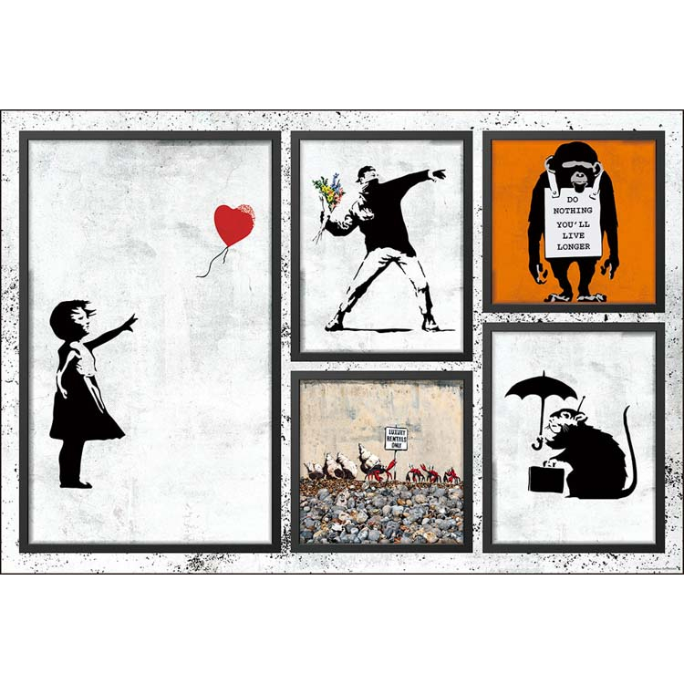 Beverly  BANKSY 作品集  1000片  拼圖總動員  日本進口拼圖