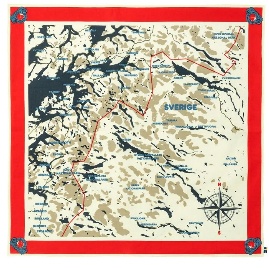 瑞典北極狐｜Fjällräven Kånken Swedish Classic Map方巾 (FR 87148)