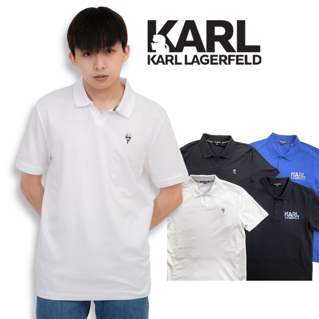 KARL 網眼布 polo衫 卡爾 拉格斐 LAGERFELD 男生老佛爺 大尺碼 短袖 #9418