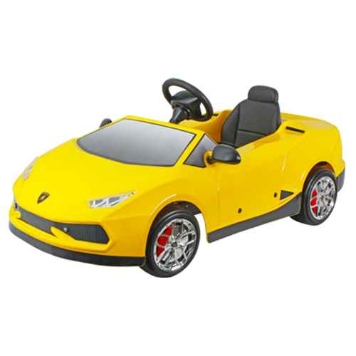 Lamborghini藍寶堅尼 Huracán電動12V超跑兒童車【免運】-黃色
