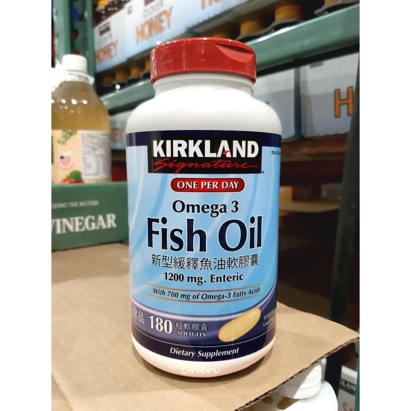 BLANC_COSTCO 好市多 KIRKLAND 科克蘭 Omega-3 新型緩釋魚油 軟膠囊 180粒/瓶