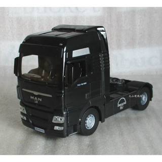[丸山建機模型店]---MAN 黑色二軸拖頭 1/43模型