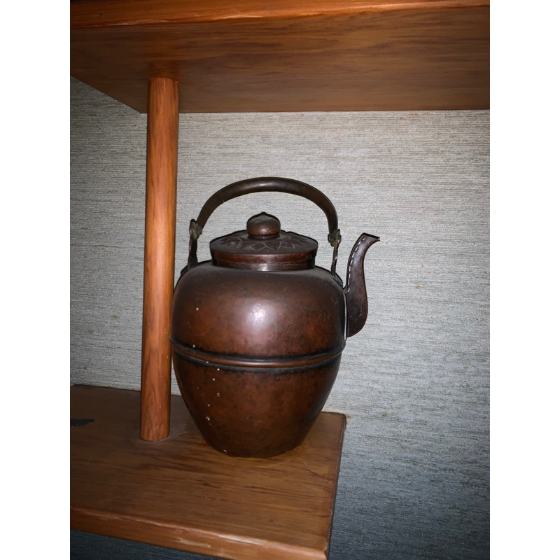 日本 古美術、古文物厚銅銅壺、銅器茶壺、水壺