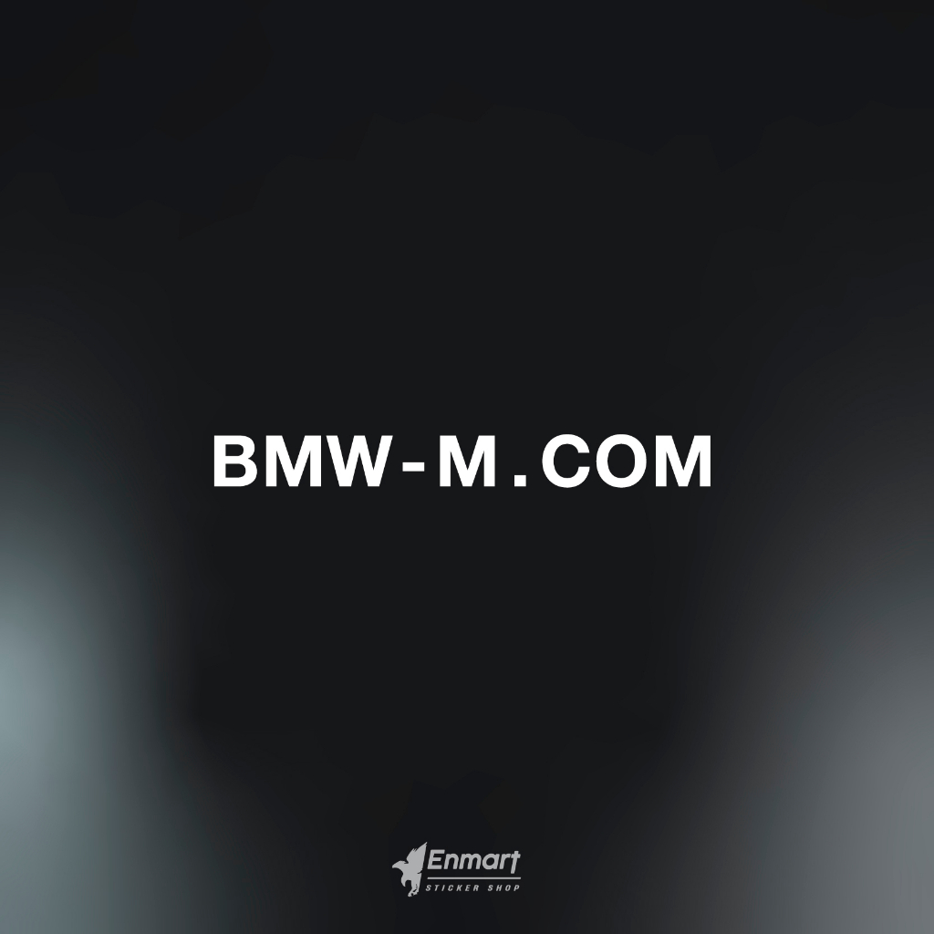 割字貼紙”BMW-M.COM" 車身貼紙 防水貼紙 EM-046