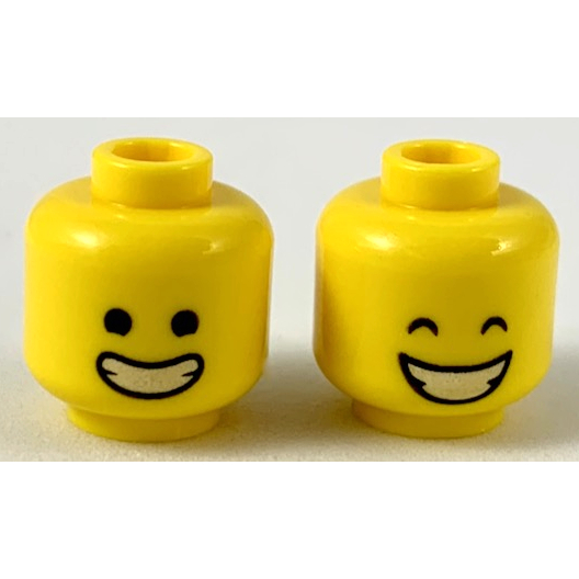 LEGO 樂高 3626cpb2306 臉 頭部 人偶包 71023 6253844 MOC 人偶 黃色 雙面印刷