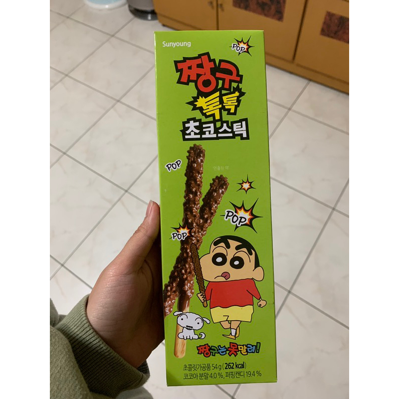 預購-韓國蠟筆小新跳跳糖巧克力棒