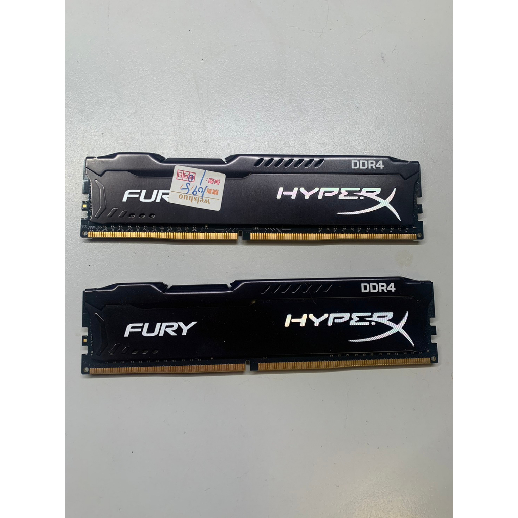 金士頓 Fury DDR4 2400 8G*2 (二手)
