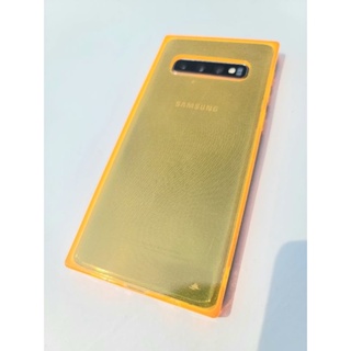 samsung s10 軟殼手機殼 螢光橘三星手機殼