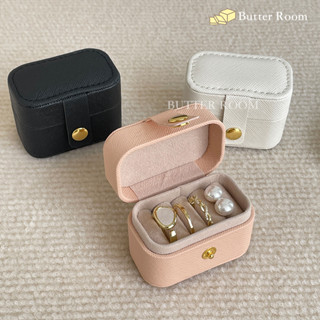 Butter Room 迷你飾品盒 （白/粉/黑） 臺灣出貨免運 戒指盒 耳環盒 首飾盒 皮革 收納盒