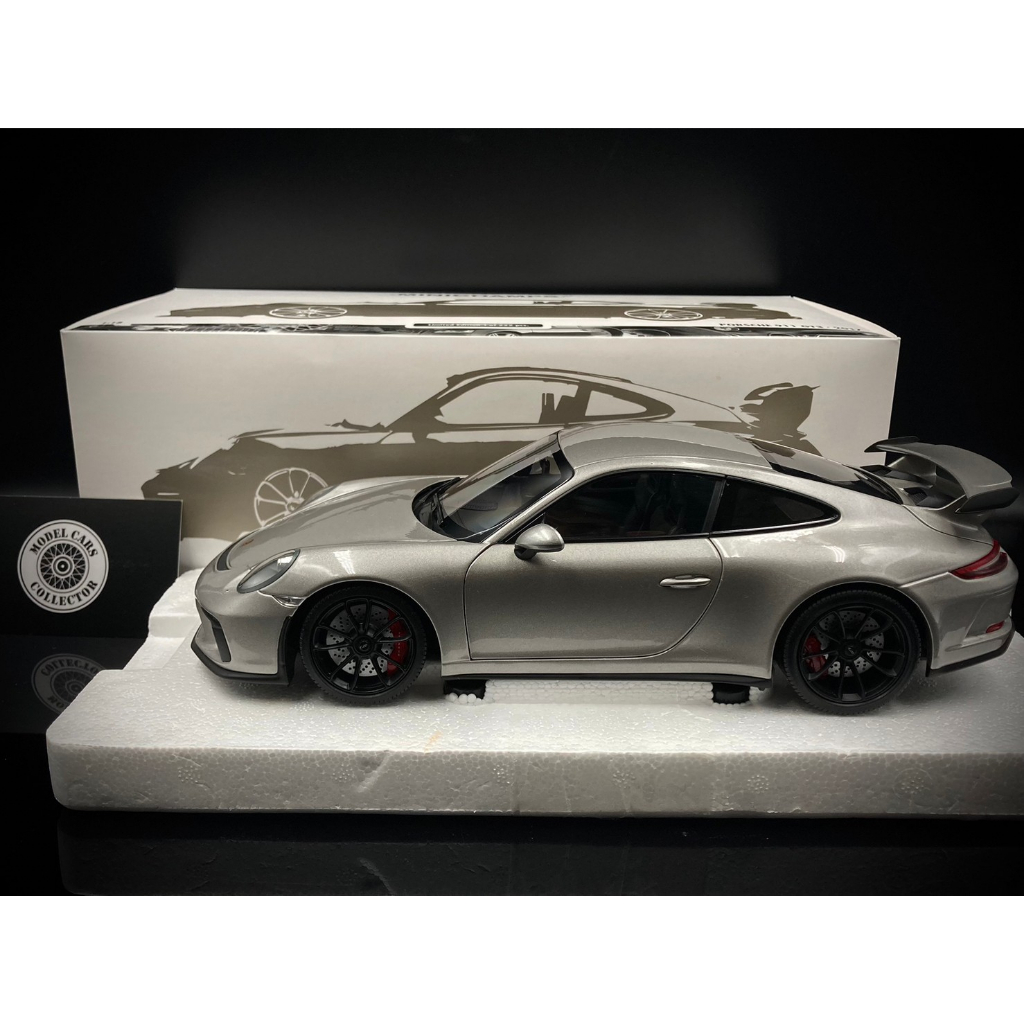 【收藏模人】Minichamps Porsche 911 991.2 GT3 銀色 2017 1:18 1/18