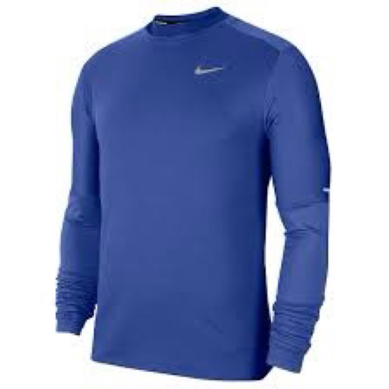 NIKE 上衣 長袖上衣 運動 慢跑 男款 藍 CU6072-430 登山 馬拉松 跑步 健走 健身 排汗