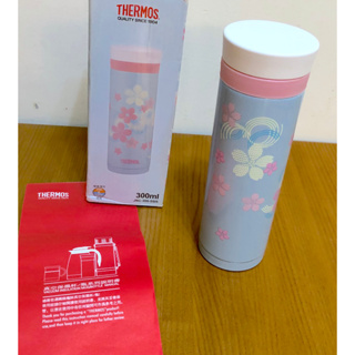 膳魔師 THERMOS JNC-300-SBR 藍色 櫻花 不鏽鋼真空保溫杯 300ml