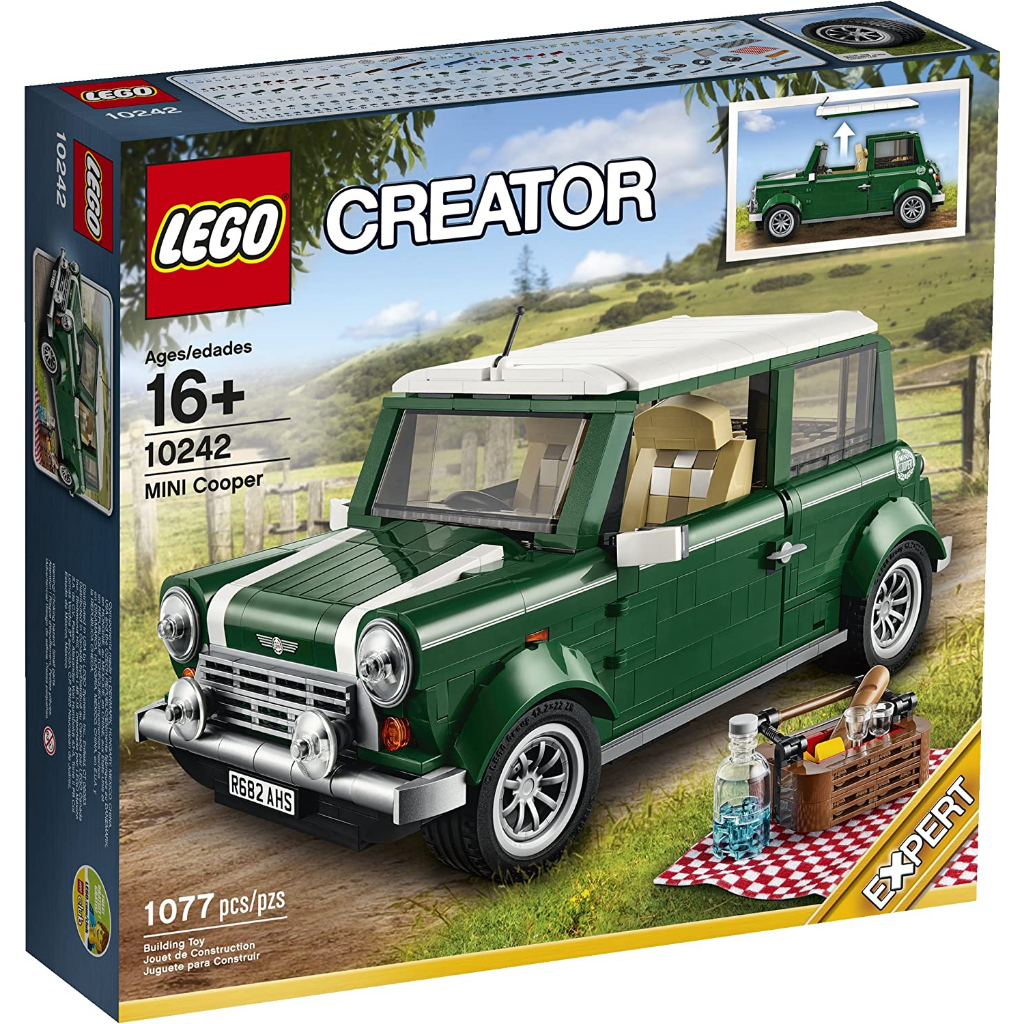 Lego 樂高 10242 創意系列 Creator Mini Cooper 經典 Mini 野餐車 壓盒