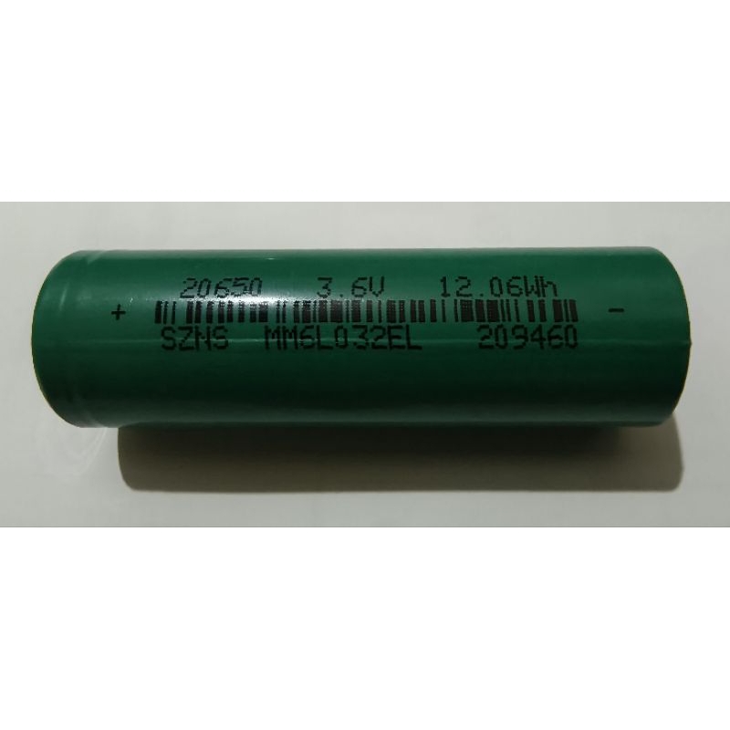 20650 卓能鋰三元充電電池 3350mAh （足量不虛）點焊拆機正常品