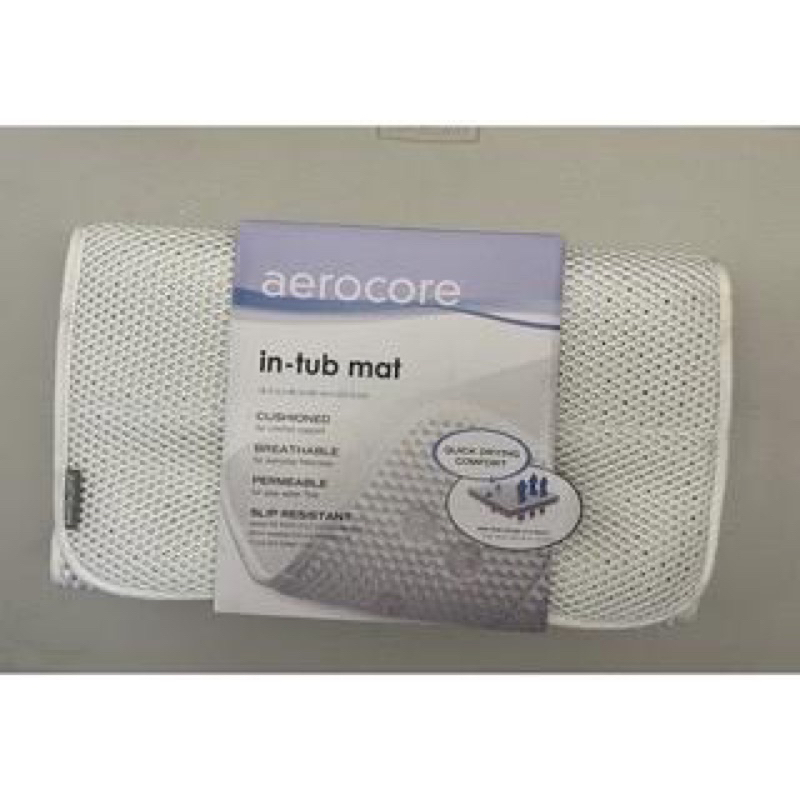 MicroDry 時尚地墊 aerocore 3D舒適浴缸墊 （珍珠白/L） 腳踏墊 止滑墊