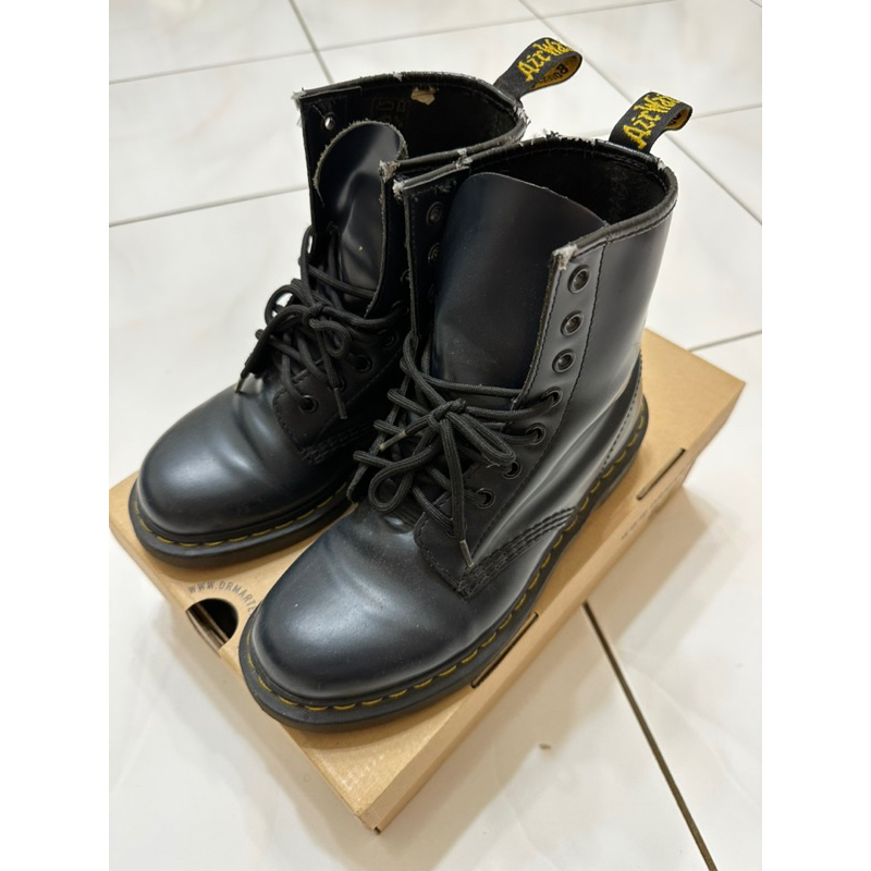 DR. MARTENS 馬丁靴 二手 EU38 藍色 高筒 二手