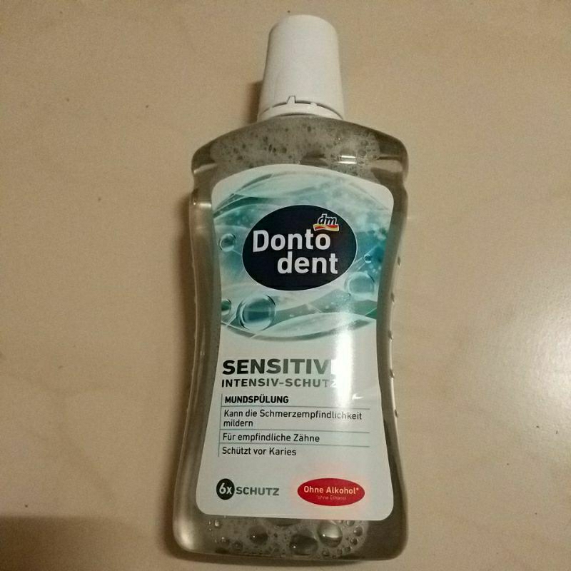 我最便宜【德國】DM Dontodent 漱口水 500 ml （抗敏溫和 不含酒精 適合敏感性酸痛牙齒）