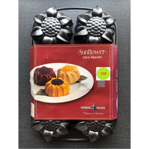 美國 Nordic Ware Sunflower Mini Bundt Pan 諾迪威迷你向日葵蛋糕烤盤 不沾烤模 烘焙