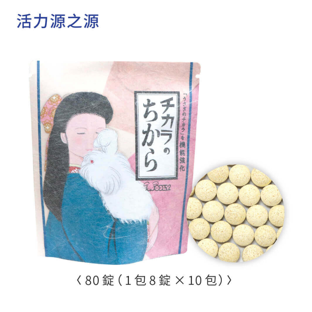 🐰現貨🐰 日本 Wooly 活力源之源  寵兔活力源機能強化版 80錠