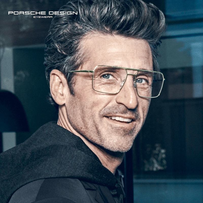 PORSCHE DESIGN P8386 保時捷眼鏡｜明星款純鈦潮流大臉飛行款雙槓眼鏡 男生品牌眼鏡框【幸子眼鏡】