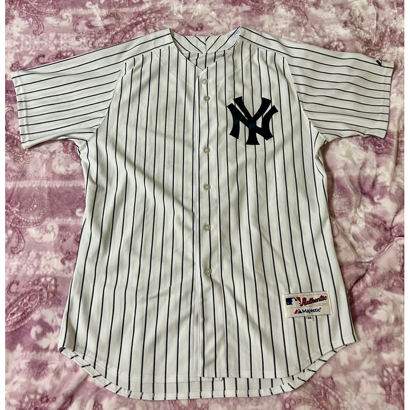 MLB大聯盟紐約洋基隊救援王Mariano Rivera Majestic Authentic球員版二手球衣48(XL)