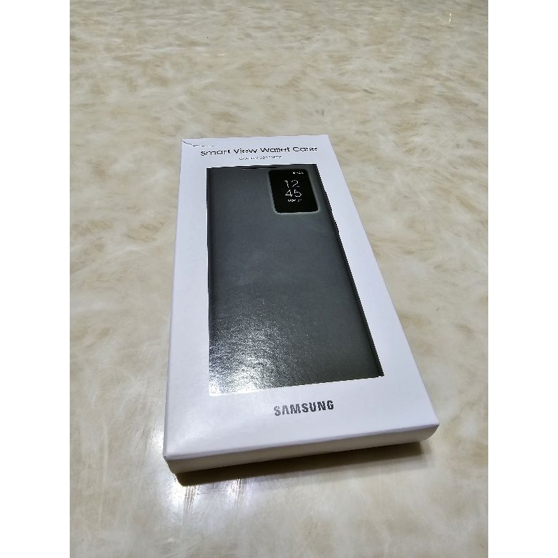 samsung s23 ultra smart view wallet case原廠 手機殼-綠色